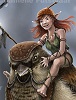 Sparrow Warrior Girl {Dani�lle
            Futselaar--http://artsource-danielle.blogspot.nl/}